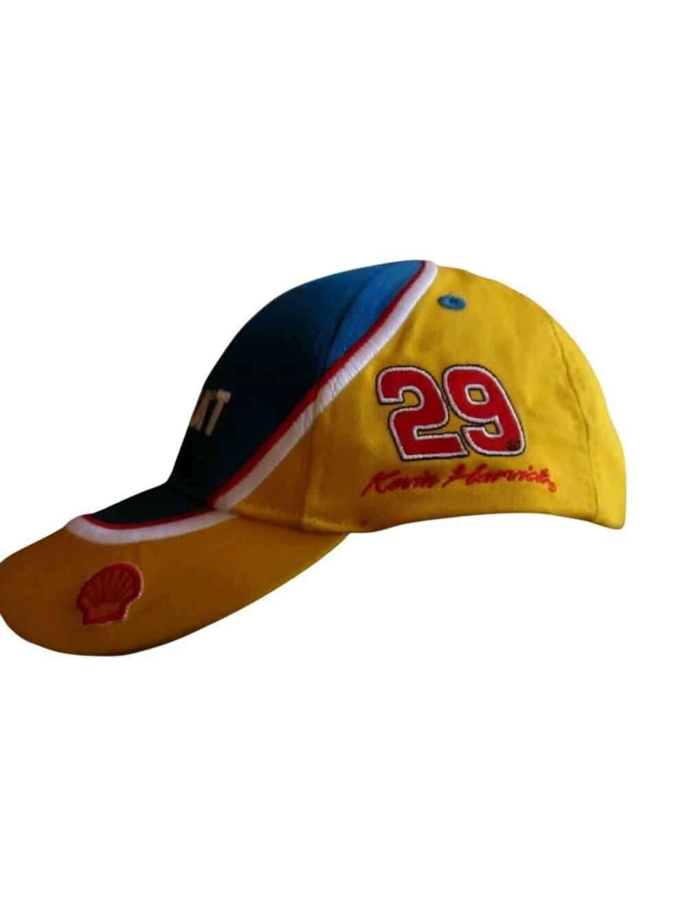 Racing Baseball Hat NASCAR Kevin Harvick # 29 Shell Rotella T Blue & Yellow  RCR